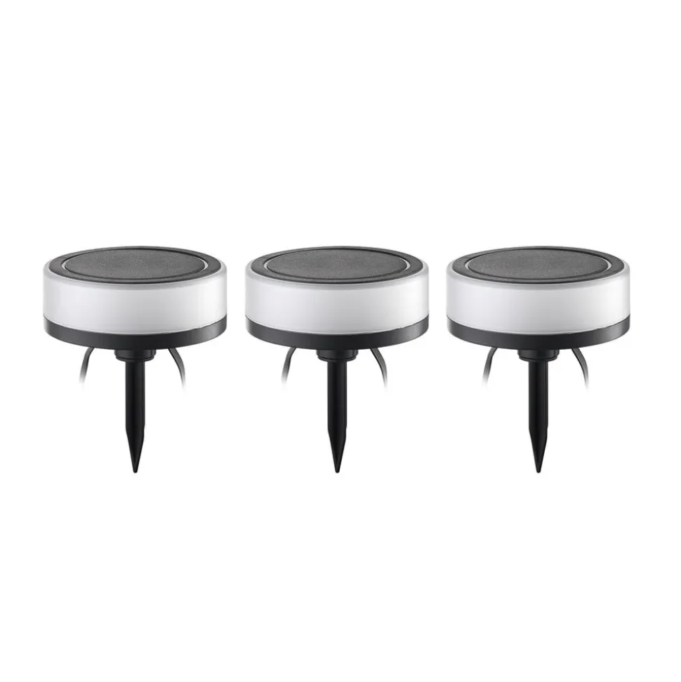 Lindby Smart LED jordspydslys Kyren, CCT, RGB, Tuya, 3 enheder