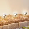 Lindby Smart LED jordspydsspot Nycta, RGB, Tuya, sæt med 3 stk