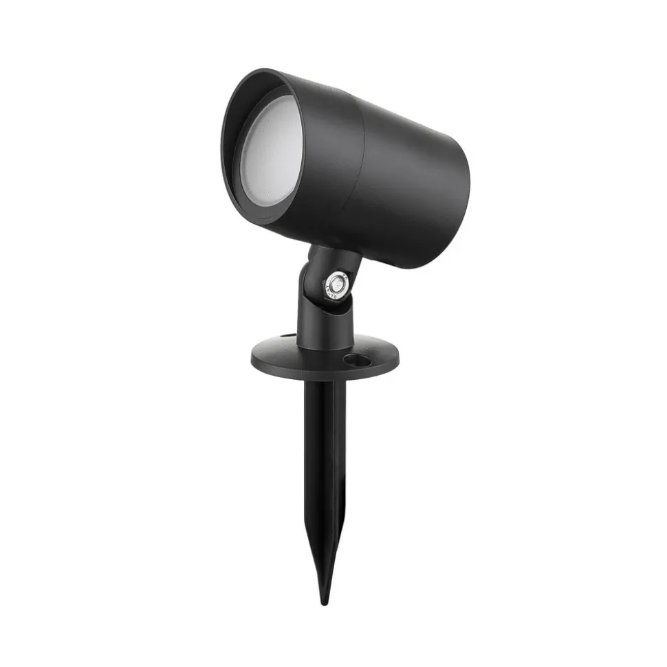 Lindby Smart LED jordspydsspot Nycta, RGB, Tuya, sæt med 3 stk