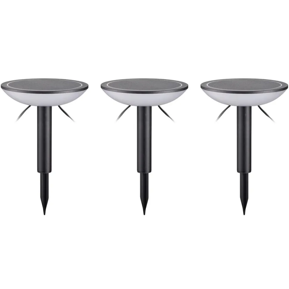 Lindby Smart LED jordspydslys Thalas, CCT ,RGB, Tuya, 3 enheder