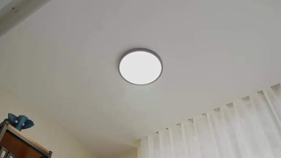 Lindby Smart LED loftlampe Pravin, Ø 30 cm, CCT, sort