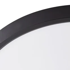 Lindby Smart LED loftlampe Pravin, Ø 30 cm, CCT, sort