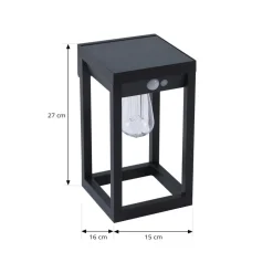 Lindby Smart LED solvægslampe Enea, sensor, CCT, RGB, Tuya