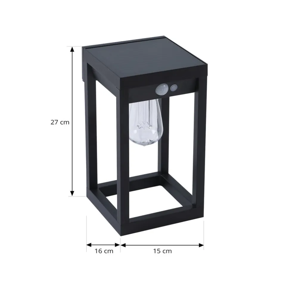 Lindby Smart LED solvægslampe Enea, sensor, CCT, RGB, Tuya