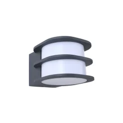 Lindby Smart LED udendørs væglampe Fyra, rund, CCT, RGB, Tuya