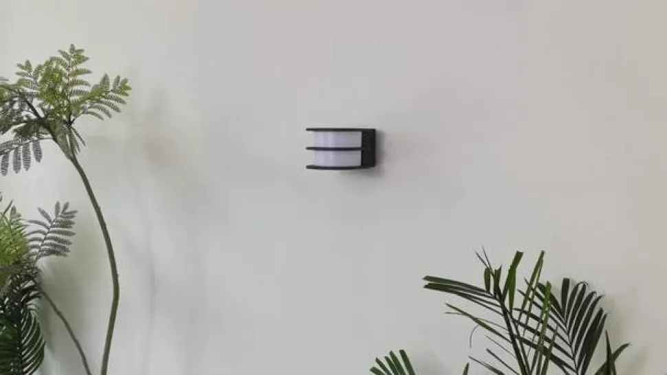 Lindby Smart LED udendørs væglampe Fyra, rund, CCT, RGB, Tuya