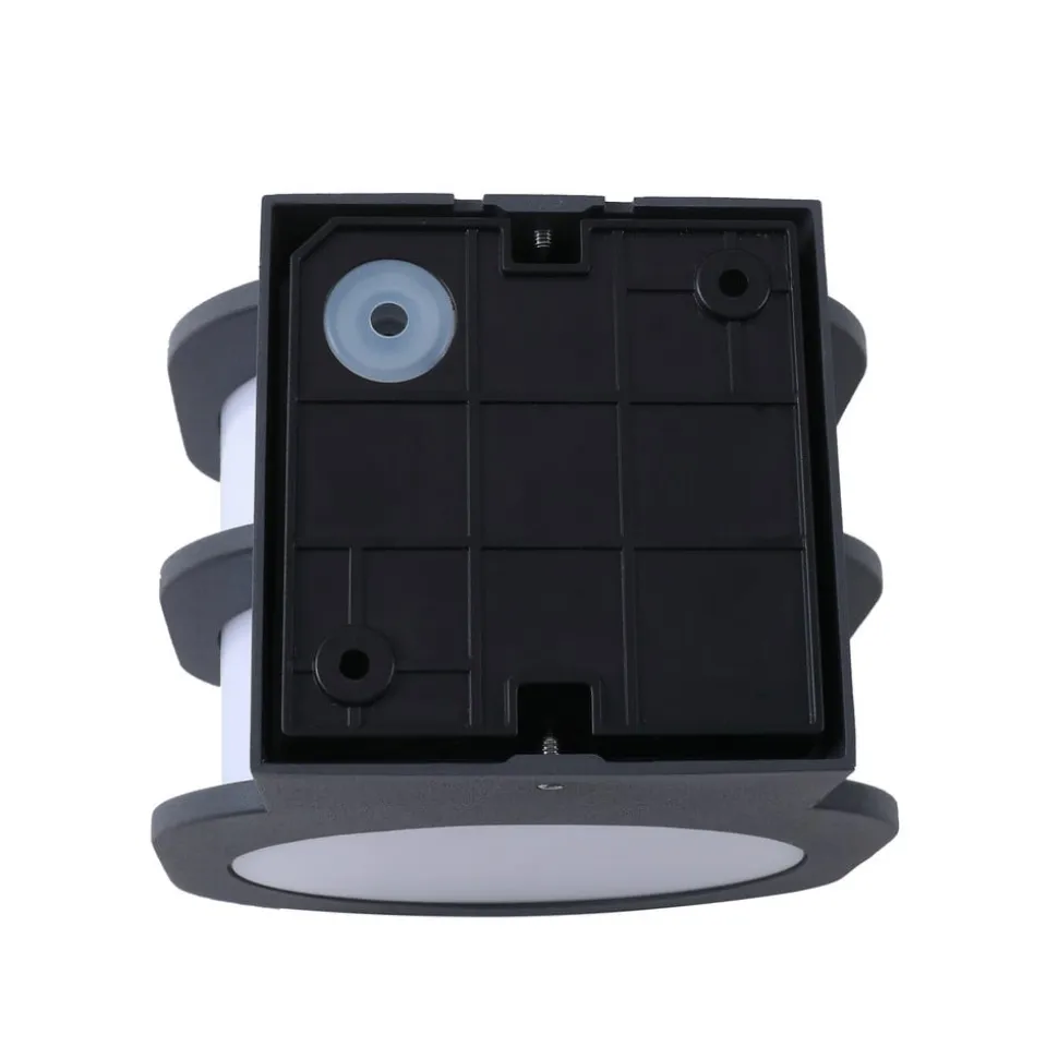 Lindby Smart LED udendørs væglampe Fyra, rund, CCT, RGB, Tuya