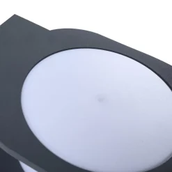 Lindby Smart LED udendørs væglampe Fyra, rund, CCT, RGB, Tuya