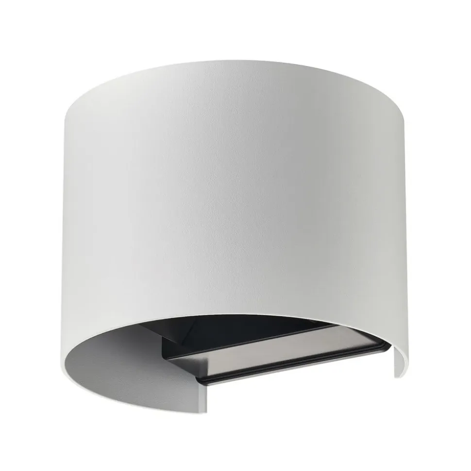 Lindby Smart LED udendørs væglampe Dara hvid rund CCT RGB Tuya