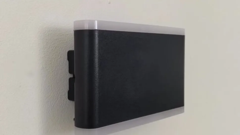 Lindby Smart LED udendørs væglampe Elvi, CCT, RGB, Tuya, IP54