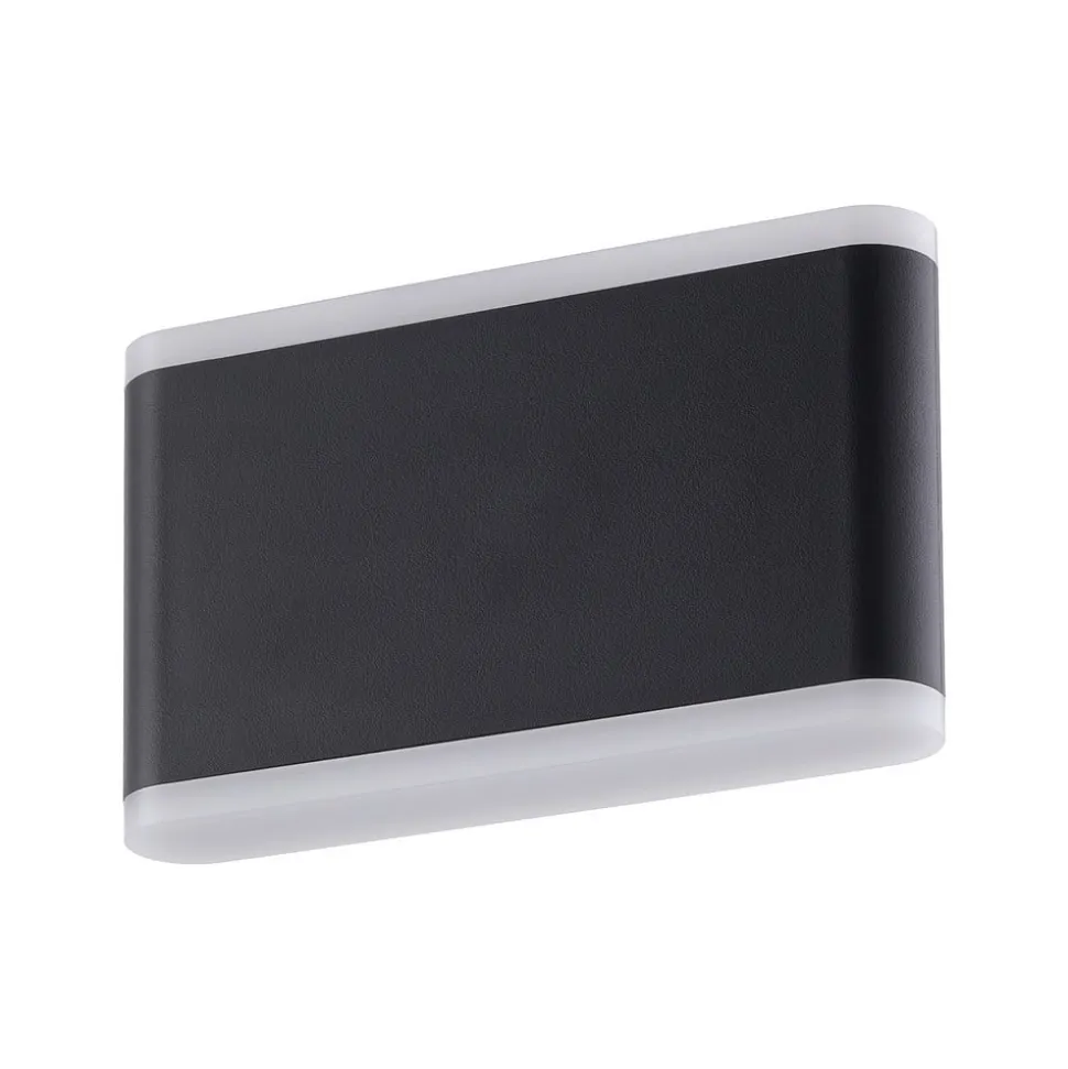 Lindby Smart LED udendørs væglampe Elvi, CCT, RGB, Tuya, IP54