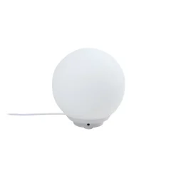 Lindby Smart LED-bordlampe Cosmia, hvid, glas, Tuya