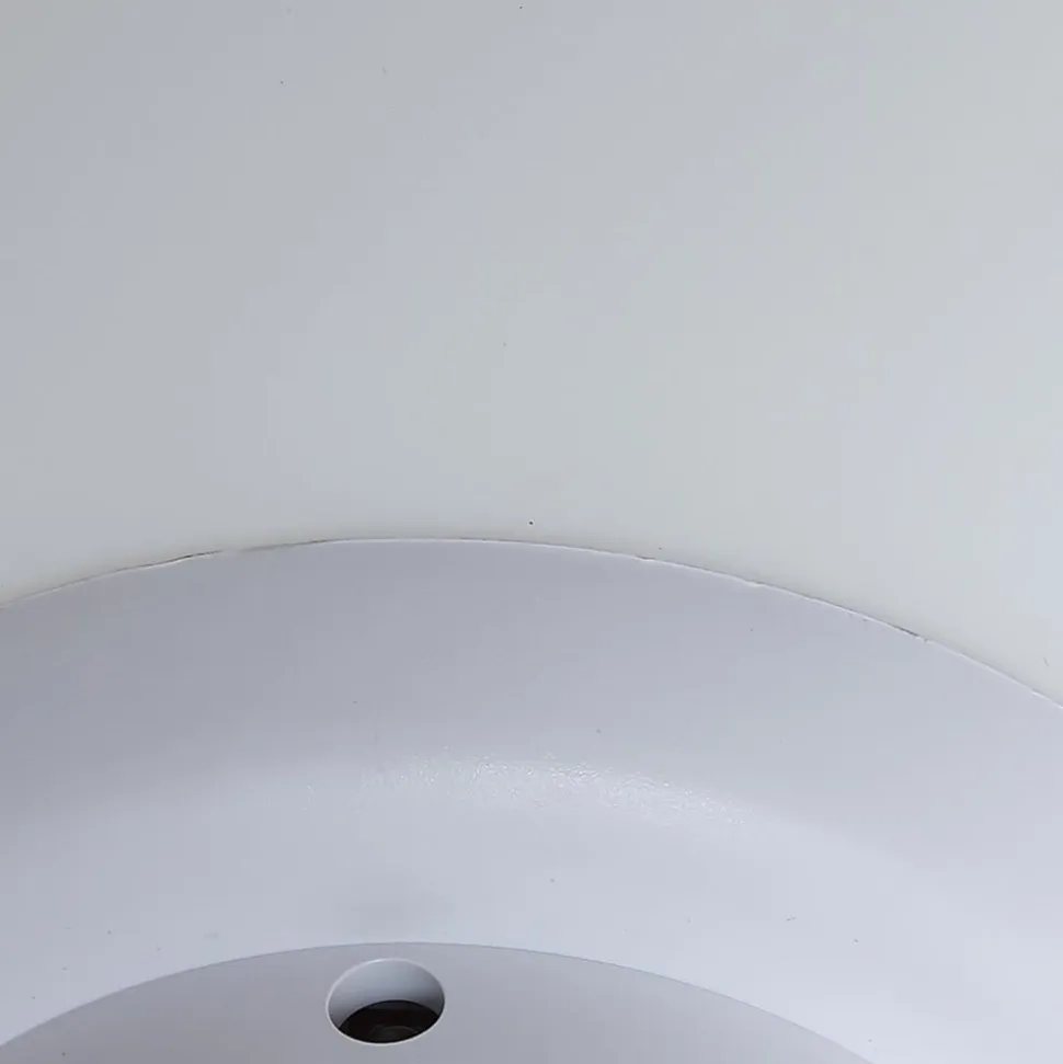 Lindby Smart LED-bordlampe Cosmia, hvid, glas, Tuya