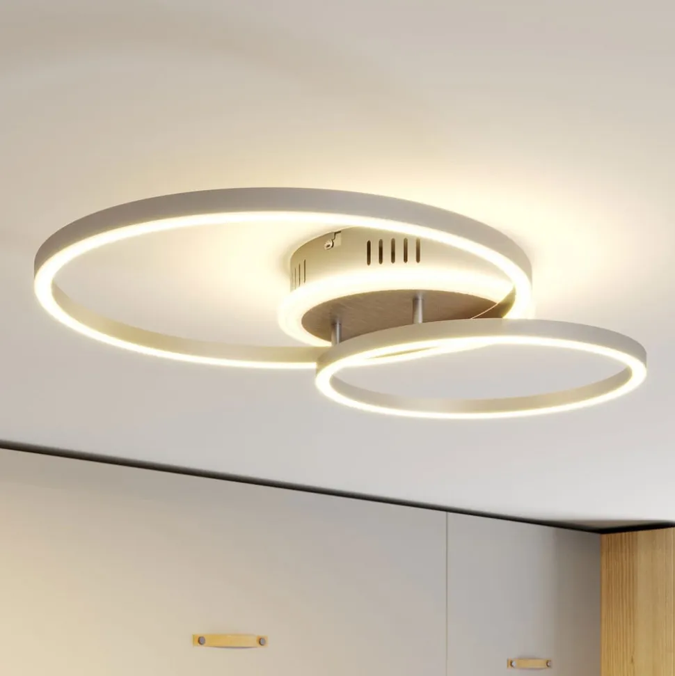 Lindby Smart LED-loftlampe Edica, 58 cm, Tuya, CCT