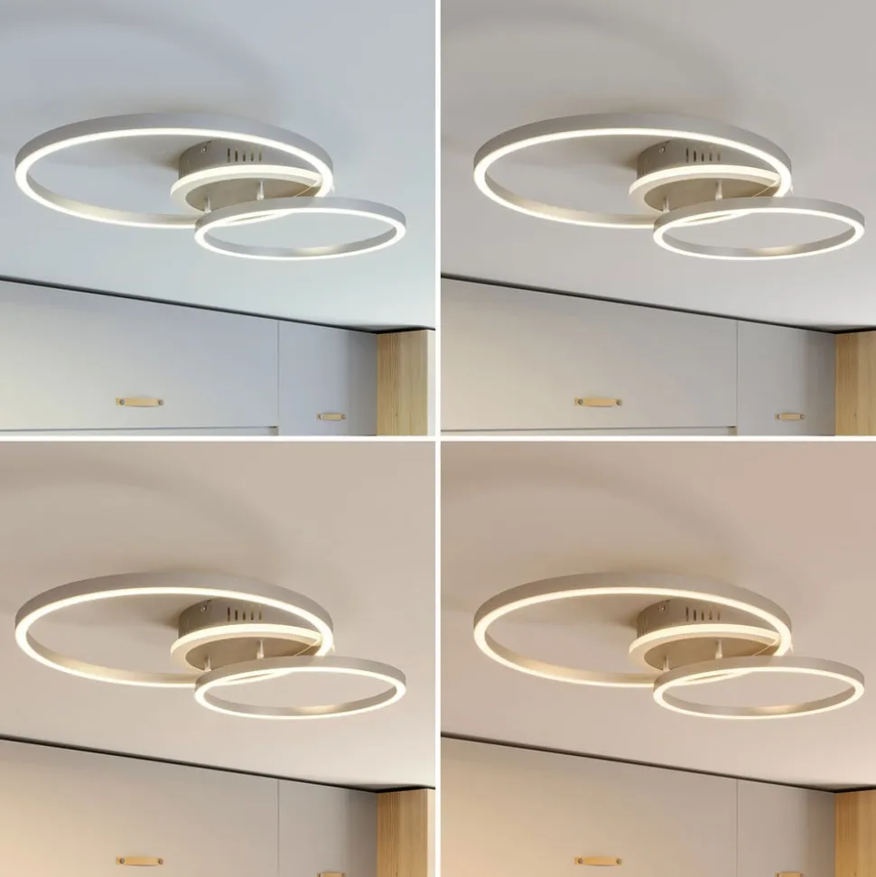 Lindby Smart LED-loftlampe Edica, 58 cm, Tuya, CCT