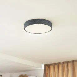 Lindby Smart LED-loftlampe Elmor Ø 45 cm grå RGB CCT