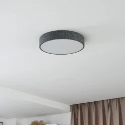 Lindby Smart LED-loftlampe Elmor Ø 45 cm grå RGB CCT