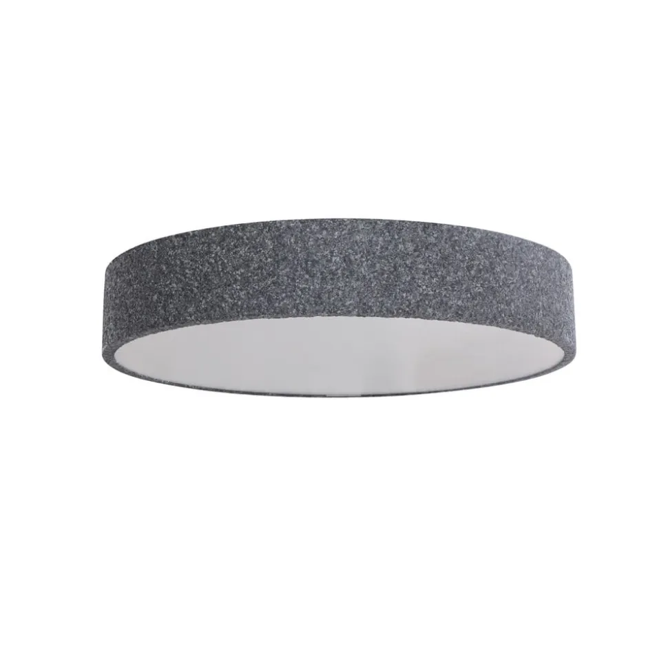 Lindby Smart LED-loftlampe Elmor Ø 45 cm grå RGB CCT