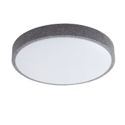 Lindby Smart LED-loftlampe Elmor Ø 39 cm grå RGB CCT