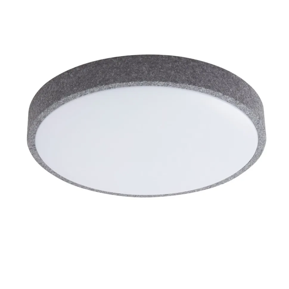 Lindby Smart LED-loftlampe Elmor Ø 39 cm grå RGB CCT