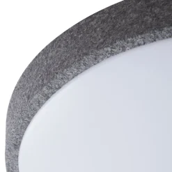 Lindby Smart LED-loftlampe Elmor Ø 39 cm grå RGB CCT
