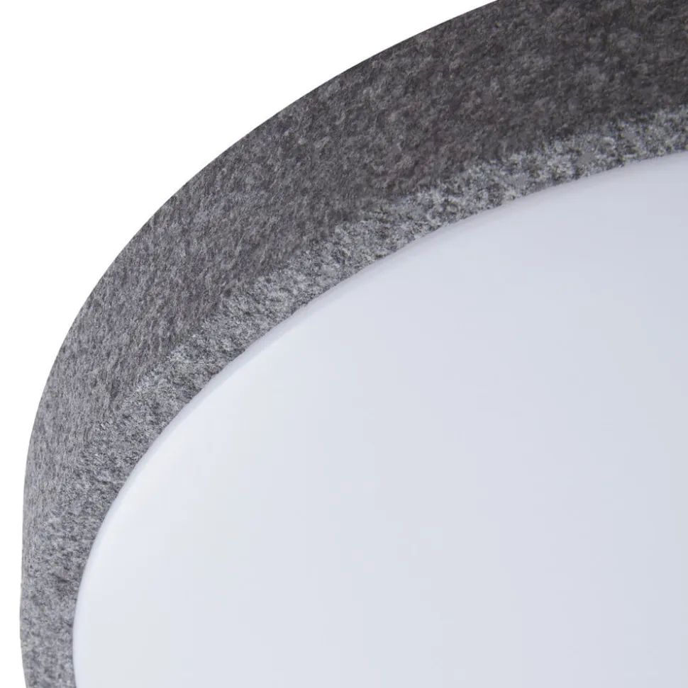 Lindby Smart LED-loftlampe Elmor Ø 39 cm grå RGB CCT
