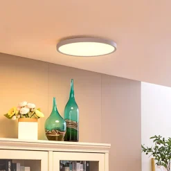 Lindby Smart LED-loftslampe Denora, hvid, RGB, CCT, Tuya