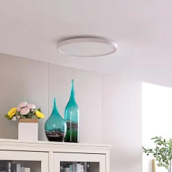 Lindby Smart LED-loftslampe Denora, hvid, RGB, CCT, Tuya