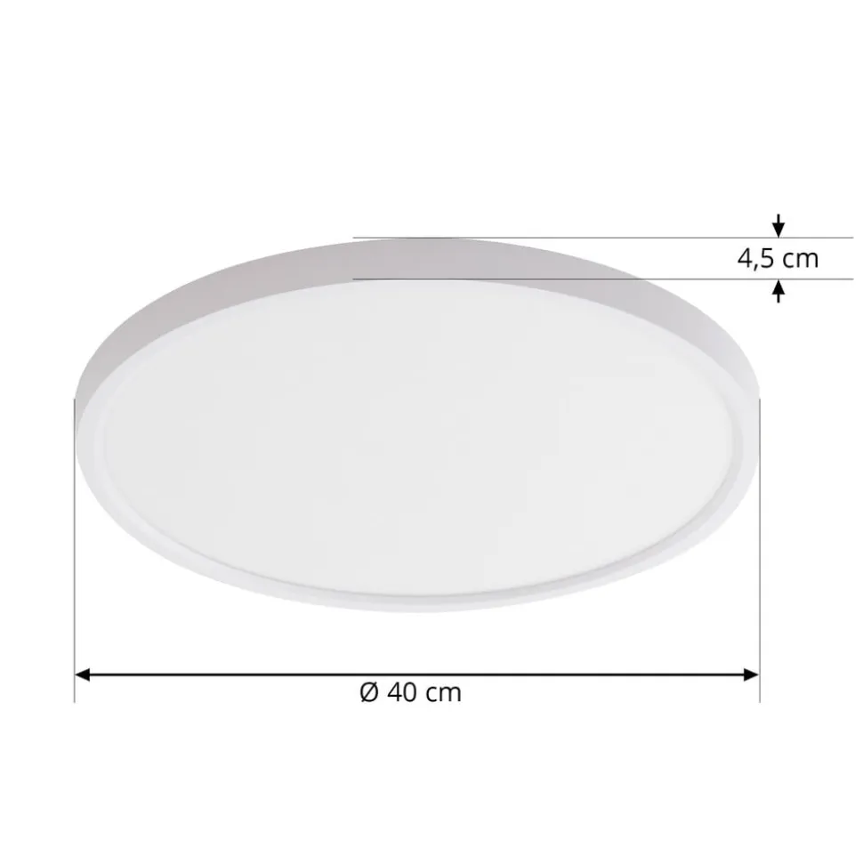 Lindby Smart LED-loftslampe Denora, hvid, RGB, CCT, Tuya