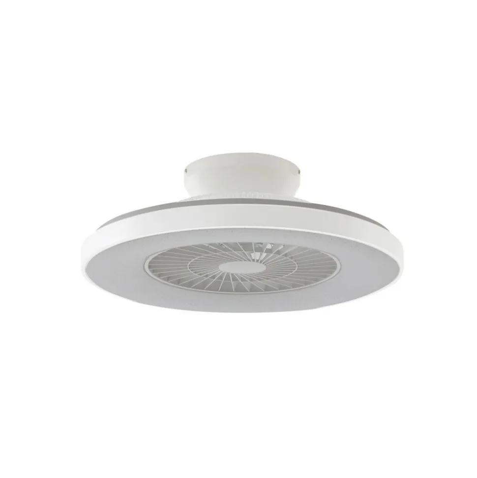 Lindby Smart LED-loftventilator Paavo, hvid, støjsvag, Tuya