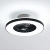 Lindby Smart LED-loftventilator Paavo sort, lydsvag Tuya