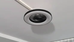 Lindby Smart LED-loftventilator Paavo sort, lydsvag Tuya