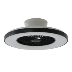 Lindby Smart LED-loftventilator Paavo sort, lydsvag Tuya