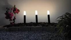 Lindby Smart LED-sokkellampe Elvor, CCT, RGB, Tuya, 3 enheder