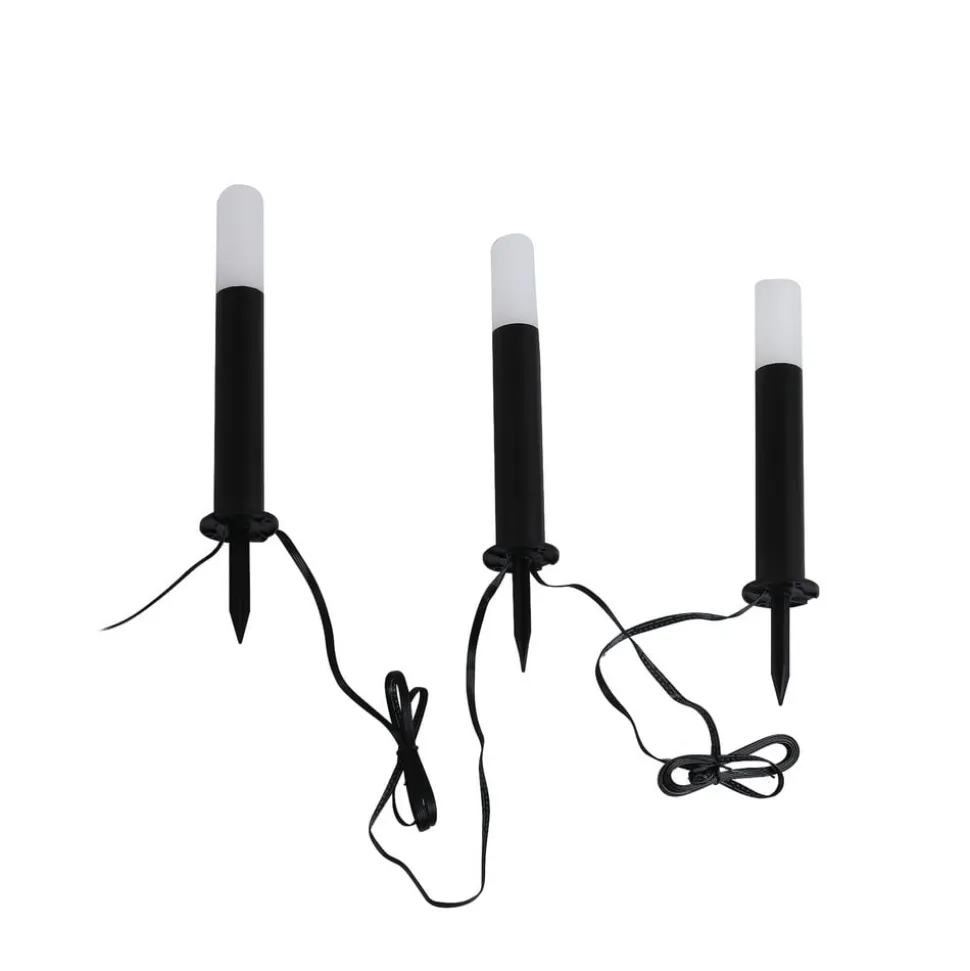 Lindby Smart LED-sokkellampe Elvor, CCT, RGB, Tuya, 3 enheder