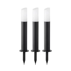 Lindby Smart LED-sokkellampe Elvor, CCT, RGB, Tuya, 3 enheder