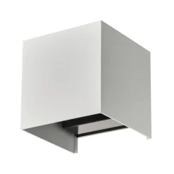 Lindby Smart udendørs LED-væglampe Dara, 10 cm, hvid, CCT Tuya