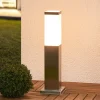 Lindby sokkelampe Lorian, 45 cm, stål, IP44, E27
