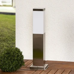 Lindby sokkelampe Lorian, 45 cm, stål, IP44, E27