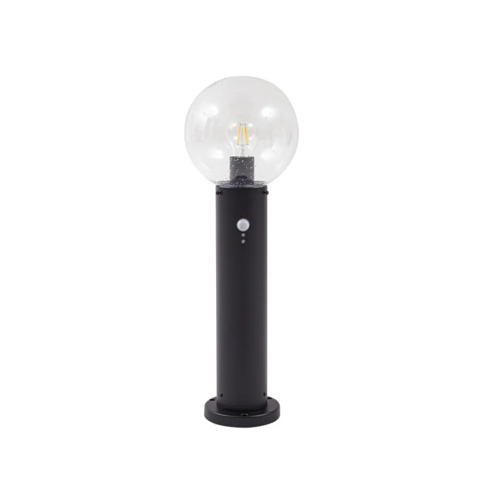 Lindby sokkellampe Dangan, klar, 60 cm, glas, sensor