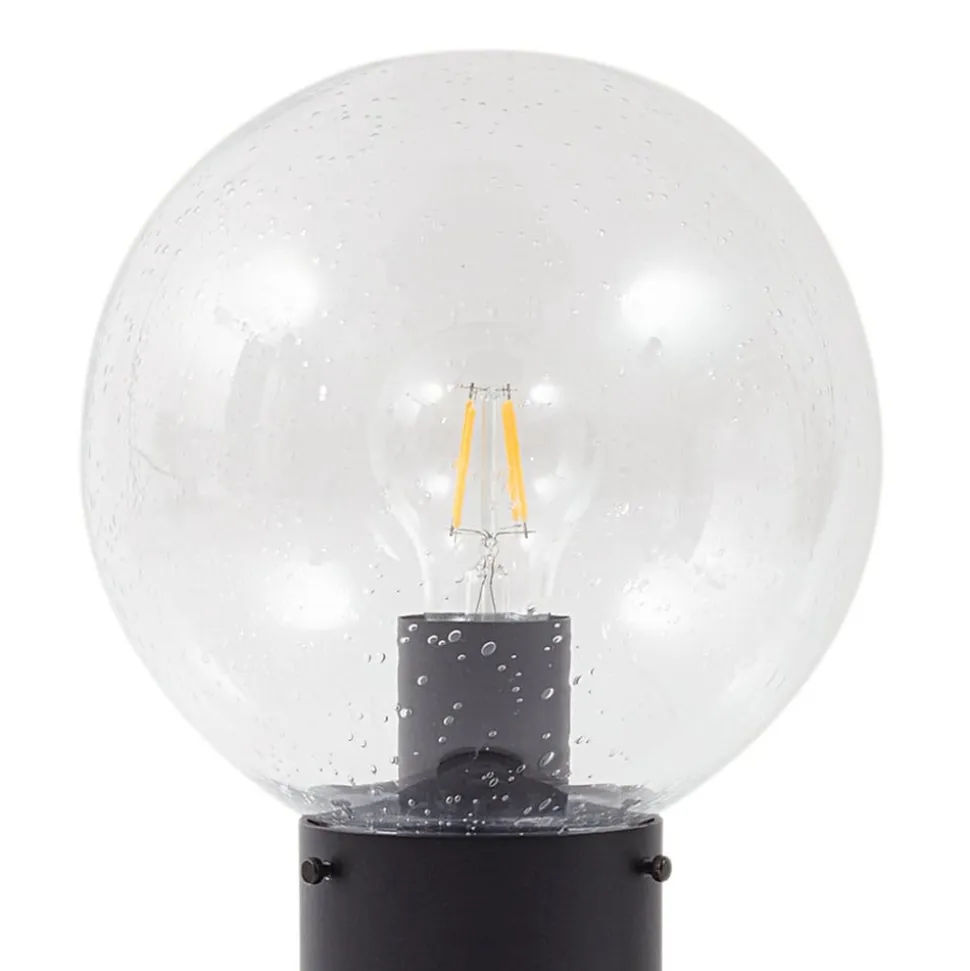 Lindby sokkellampe Dangan, klar, 60 cm, glas, sensor