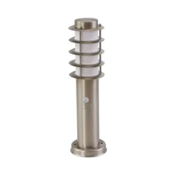 Lindby sokkellampe Hanja, sensor, stål, Ø 11,7 cm