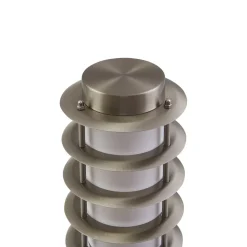 Lindby sokkellampe Hanja, sensor, stål, Ø 11,7 cm