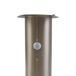 Lindby sokkellampe Hanja, sensor, stål, Ø 11,7 cm