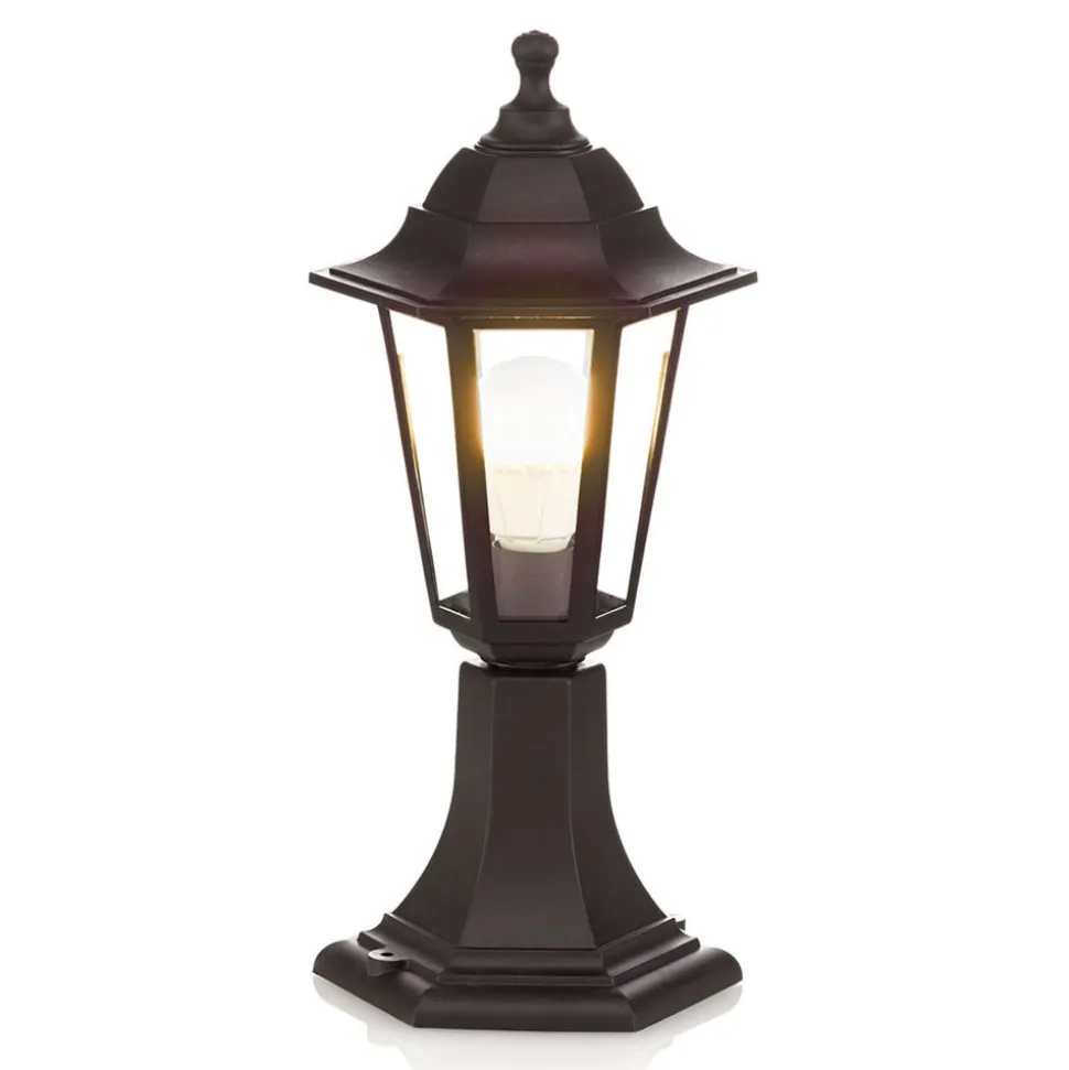 Lindby sokkellampe Nane, 42 cm, lygte, saltvandsresistent, E27