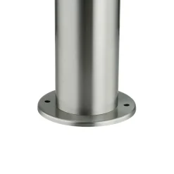 Lindby Sokkellampe Statius, grå, stål, sensor, 45 cm
