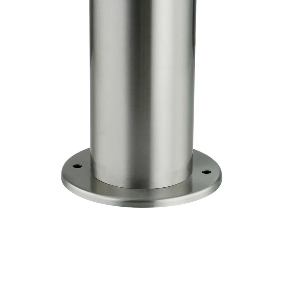 Lindby Sokkellampe Statius, grå, stål, sensor, 45 cm
