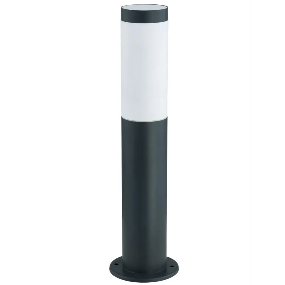 Lindby sokkellampe Statius, højde 45 cm, antracit, stål