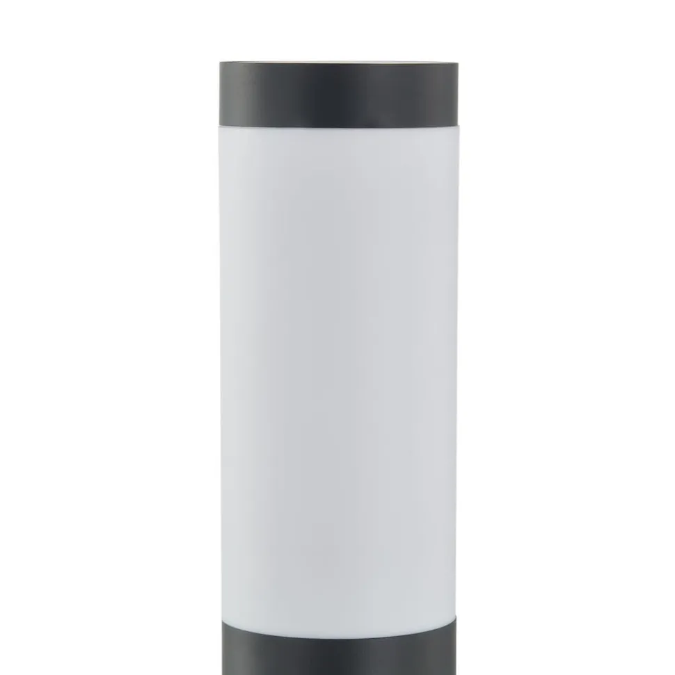 Lindby sokkellampe Statius, højde 45 cm, antracit, stål