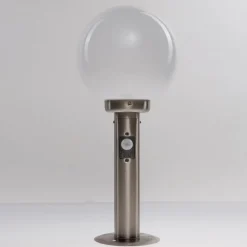 Lindby sokkellampe Vedran, 45 cm, stål, sensor